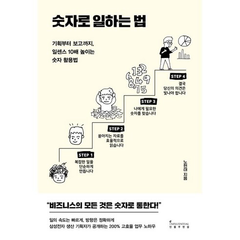 숫자로 일하는 법:기획부터 보고까지 일센스 10배 높이는 숫자 활용법, 노현태, 인플루엔셜