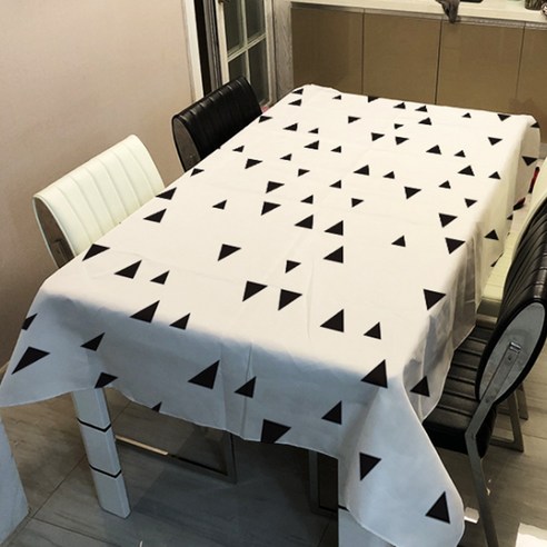 알럽홈 랜덤 패턴 프린팅 스퀘어 홈 테이블 커버, TYPE8, 90 x 90 cm