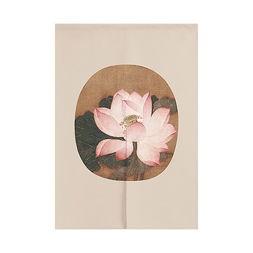 에이홉 라운드 연꽃 파티션 양문형 커튼, Type 03