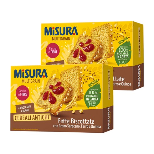 미주라 멀티 그레인 곡물 비스켓, 320g, 2개