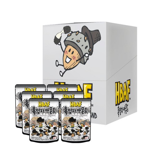 바프 흑임자 아몬드, 40g, 6개
