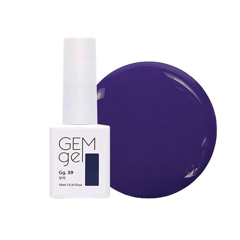 아이빛 네일아트 젬젤 컬러 젤네일 10ml, 39 보라, 1개
