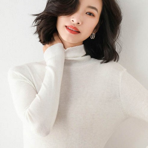 女人 時尚 服裝 頂部 高領毛衣 針織 毛衣 成年女子 成年女性 婦女