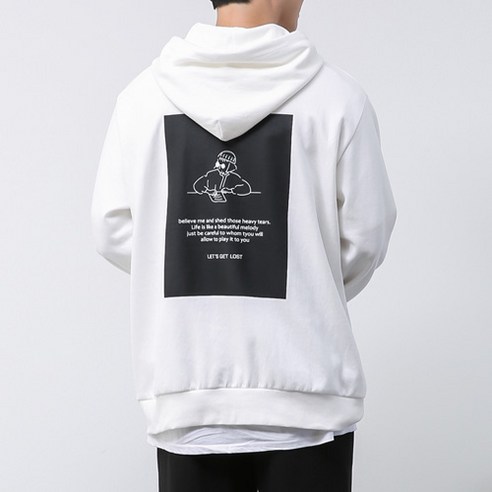 단군 남성용 마틸다 오버핏 빅사이즈 후드티