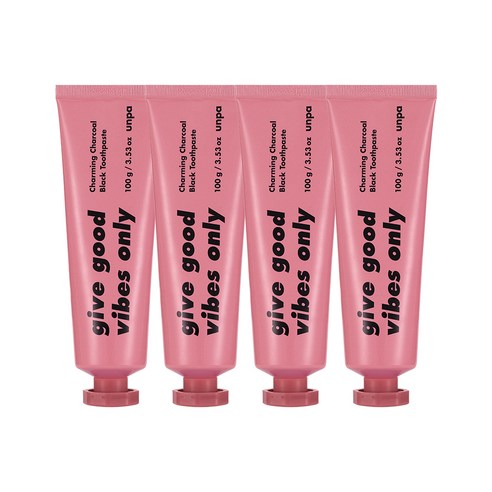 언파 차차치약 핑크 에디션, 100g, 4개