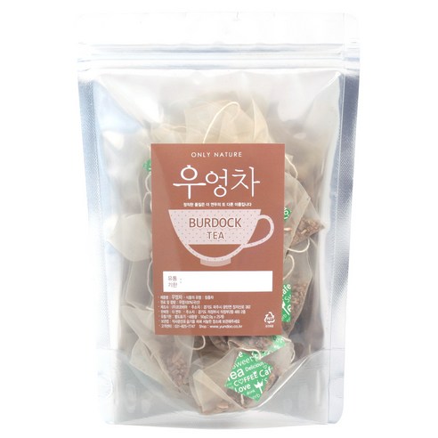 티리얼 삼각티백 우엉차, 2g, 25개입, 1개