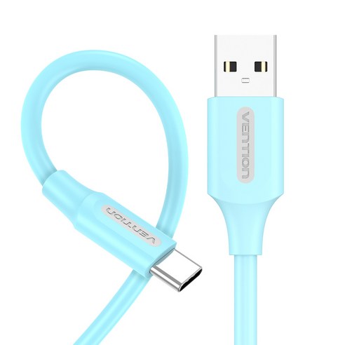 벤션 USB C타입 퀵차지 고속충전케이블 COK, 2m, 스카이블루, 1개