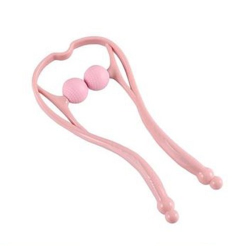 PDS리빙 사무직 필수템 경추 목 마사지 핸드 클램프 수동 마사지기, A핑크, 1개