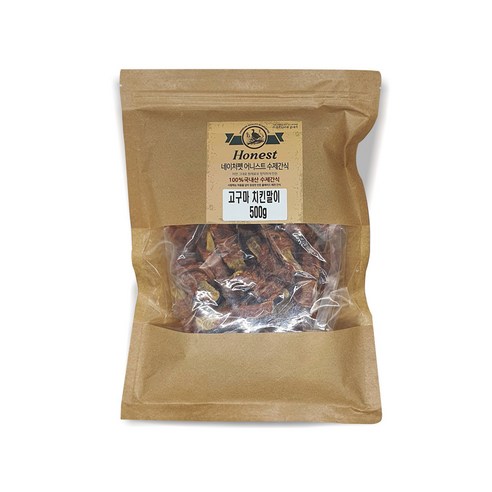 네이처펫 어니스트 강아지 간식 500g, 1개, 고구마 + 닭고기 혼합맛