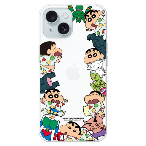 [OKㅣ강추] 코쿼드 짱구는못말려 와글와글 클리어 휴대폰 케이스 [OKNOWㅣ추천상품]