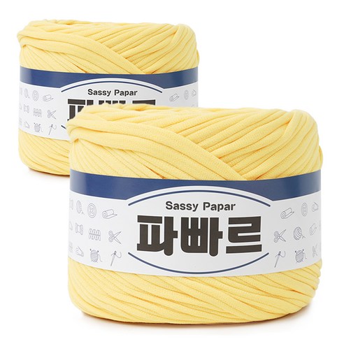 쎄비 파빠르 패브릭얀 뜨개실 500g x 2p, 병아리, 95m