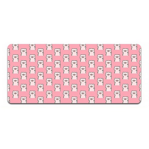 알럽컴 큐티 피그 마우스 장패드 300 x 800 x 3 mm, 핑크피그즈, 1개