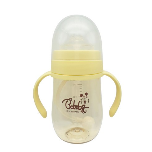 밥독 유아용 PPSU 스마트 빨대컵 180ml, 레몬, 1개