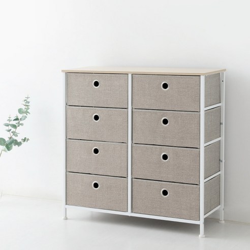 마켓비 NOVEN 패브릭 서랍장, 할인가격, 로켓배송, 평점 4.5/5, 베이지 색상
