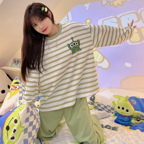 女 時尚 睡衣 上下 套裝 成年女性 成年女性 女裝 女人 女士 女士 家居服 四個季節