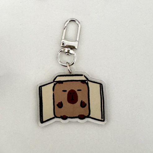 도림 쿼카의 일상 미니 자동차 키링, 1개, 상자