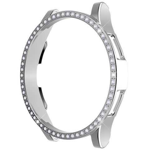 루아러블 갤럭시 워치4 클래식 큐빅 범퍼 케이스 46mm, 실버