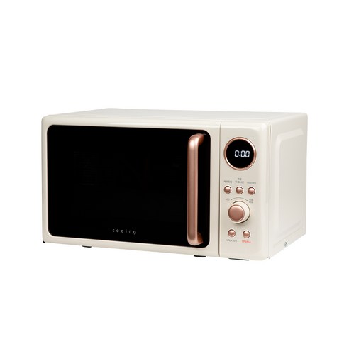 주방의 품격을 높이는 쿠잉전자 미니 레트로 전자레인지, 지금 바로 만나보세요!