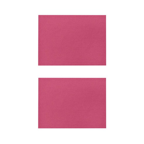 베이직 컬러 방수 린넨 미끄럼방지 플레이스 매트 2P, 008, 32 x 21 cm