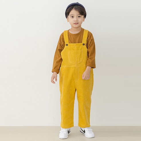 바브키즈 아동용 골덴멜빵바지