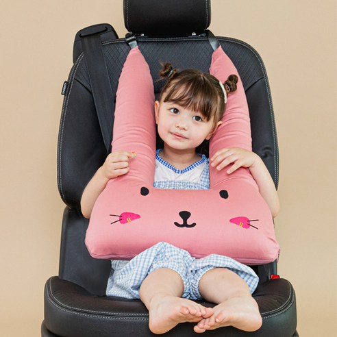 안전과 편안함을 한 번에! 캥거루루 아동용 메모리폼 루띠쿠션 안전벨트 인형