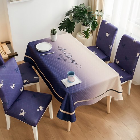 알럽홈 린넨 블렌딩 탁자 및 식탁보, 로코코, 80 x 190 cm