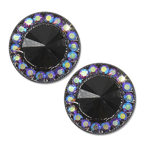포인트 보석 큐빅 단추 왕보석 18mm, 아메시스트 AB, 2개