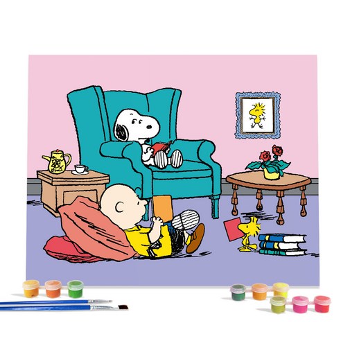 아이러브페인팅 피너츠 DIY PAINTING 40 x 50 cm, COSY DAY, 1개