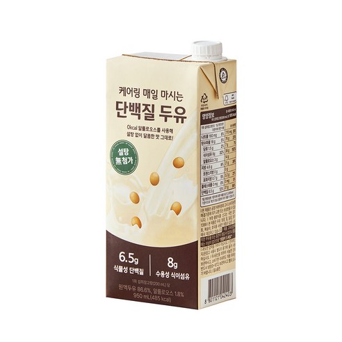 건강한 식습관을 위한 필수품: 케어링 매일 마시는 단백질 두유