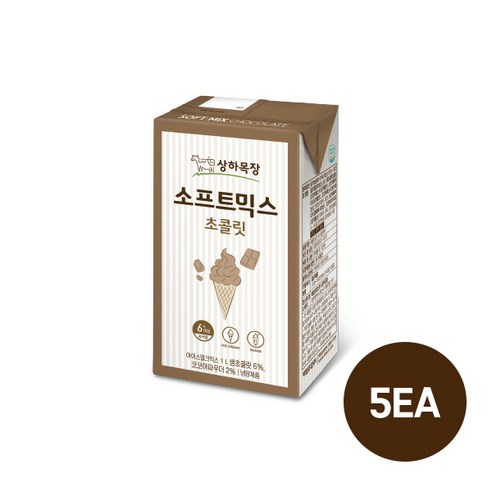 매일 상하목장 소프트믹스초콜릿 1000mL 5개입/아이스크림믹스용/프리미엄원유/무배, 1L, 10개