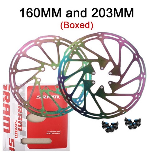 전기자전거유압브레이크 SRAM-Avid 자전거 브레이크 로터 레인보우 골드 160mm 센터라인 MTB 유압 디스크, 11 160-203 Rainbow