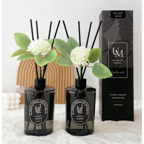 유멜 프리미엄 대용량 디퓨저 선물세트, 플라워마켓양재동꽃시장(510ml), 2개, 510ml