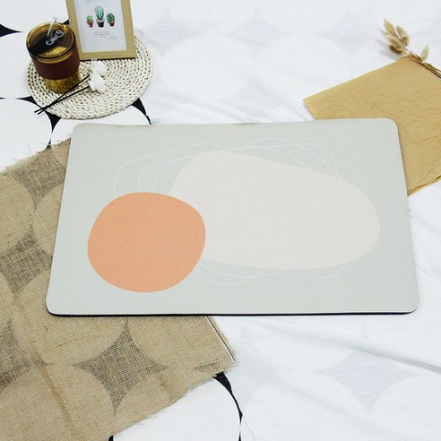 어뮤즈하우스 모더니즘 빨아쓰는 규조토 발매트 40*60cm, 모던_01