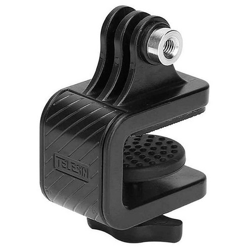 AFBEST Telesin 스케이트 보드 카메라 마운트 홀더 gopro xiaomi dji osmo 액션 스포츠 액세서리 용 스탠드 클립 서핑, 검정