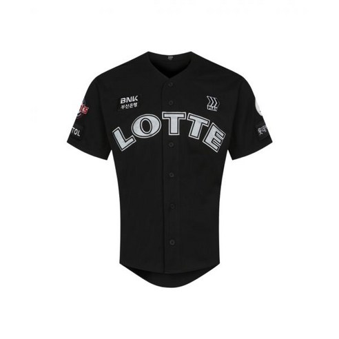 불멸의 자부심을 담다: 롯데 자이언츠 24 G 올드 프로페셔널 유니폼 블랙 Non Marking Ver. 롯데자이언츠올드유니폼
