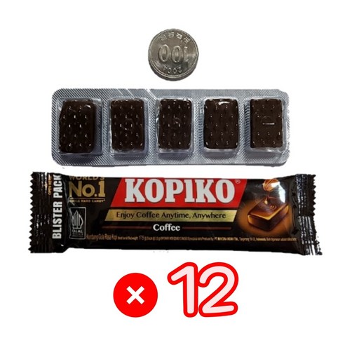 코피코 커피 캔디 블리스터, 17.5g, 12개