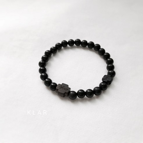 클라묵주 (KLAR) 흑단 묵주팔찌 (내경16센치), 흑단 내경16센치
