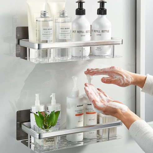 무타공 알루미늄 선반으로 욕실 공간을 스마트하게!