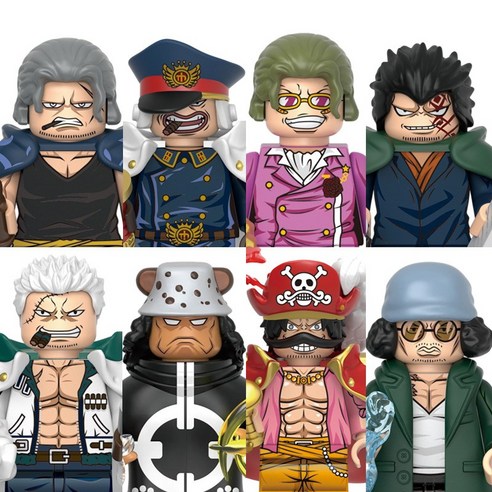 원피스(ONEPIECE) 해적왕 애니메이션 캐릭터 브릭미니피규어 컬렉션 취미/수집/장식/컬렉션용 커스텀 호환 블록피규어 8종 시리즈 VER.11, 1개, OPC-1109. 원피스 8종 세트 VER.11(로켓)