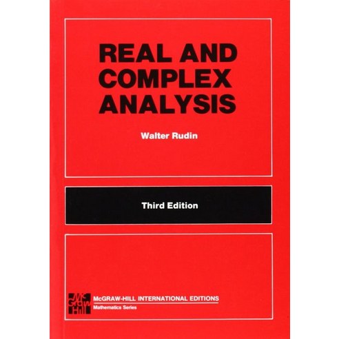 Real and Complex Analysis:Mathematics Series, McGraw-Hill