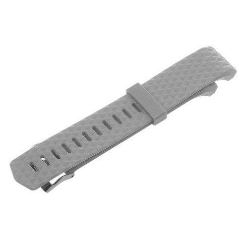 소맷동 Fitbit Charge 2 시계용 크롬 걸쇠가 있는 교체용 손목 스트랩 소맷동 실리콘 젤 팔찌 밴드 벨트