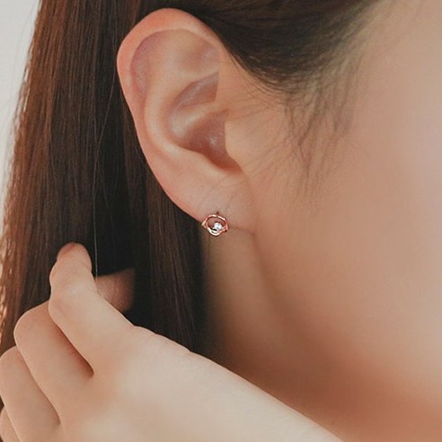 로이드 10K 블룸 큐빅 귀걸이 LPTJ1062T [분당점] 로이드귀걸이