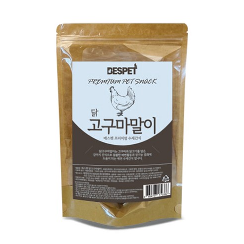 베스펫 프리미엄 수제간식 200g, 닭고구마말이, 1개