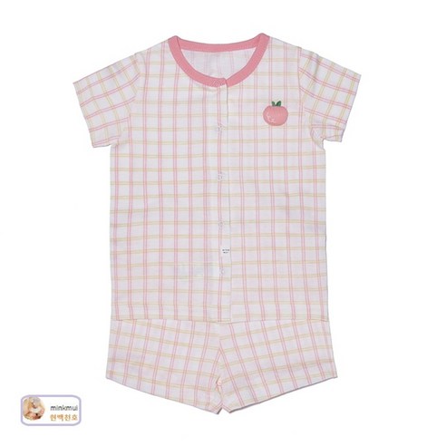  밍크뮤 PH 피치체크반팔내의 33370-054-10