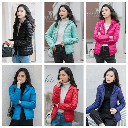 할인된 가격으로 여성 경량 패딩