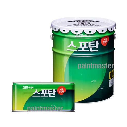 KCC 옥상방수 우레탄페인트 스포탄 중도2액형 20kg, 녹색, 1개