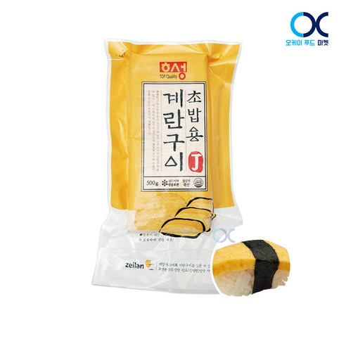 해성 초밥용 계란구이 500g 계란말이 초계란 초밥재료, 1개 계란초란