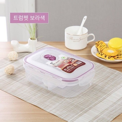 YY별도의 전자 레인지 플라스틱 도시락 학생 암나사 단열 도시락 성인 사무실 대용량 도시락, 색깔13_도시락 + 식기