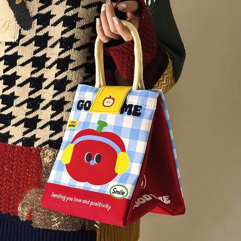 헤도닉 귀여운 보냉백 런치백, APPLE, 15개