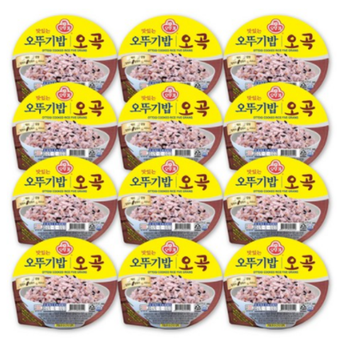 맛있는 오뚜기밥 오곡, 210g, 12개